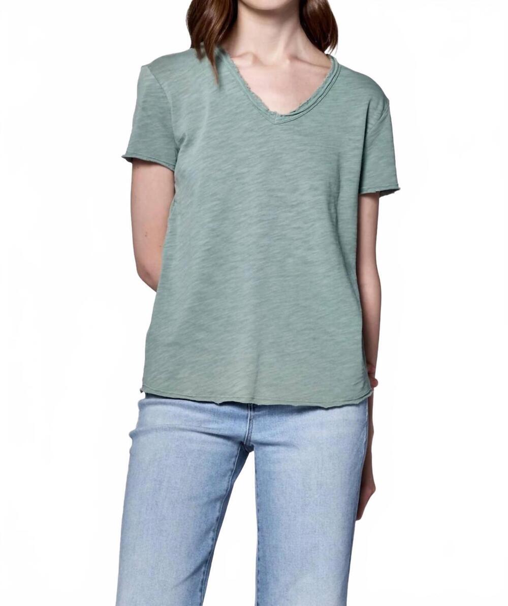 NEW DEAR JOHN DENIM vanya short sleeve tee in iceberg green